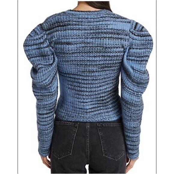 NAADAM NWT 
Space-Dye Puff-Sleeve Cardigan size large - Picture 3 of 7